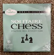THINKFUN Brain Fitness Solitaire Chess Strategic Skill Building Game BRAND NEW