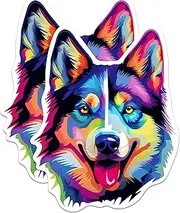 (2 Pack) Siberian Husky Dog Breed Magnets - 5 Inches On Longest Side - Choose from Over 100 Dog Breeds - for Cars, Refrigerators, Toolboxes - Made in USA - MAG1960