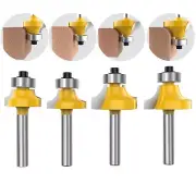 1/4 Inch Shank Roundover Edging Router Bit Set Woodworking Cutter Tools