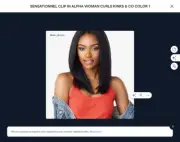 SENSATIONNEL CLIP IN ALPHA WOMAN CURLS KINKS & CO COLOR 1