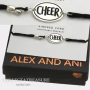 Authentic Alex and Ani Cheer Sterling Silver Kindred Cord Bracelet