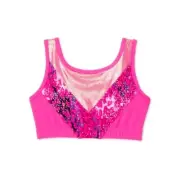 NWT Danskin Now / Pink Foil Athletic Athleisure Sports Bra Top Sz L 10-12