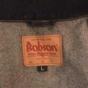 Bobson 牛仔外套女L 寬版厚磅藍色經典款