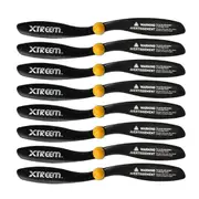 8pc Xtreem FlyEye Rotor Blades Front/Rear Propeller Accessories for Drone Black