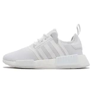 adidas 休閒鞋 NMD R1 Primeblue 女鞋 愛迪達 襪套 Boost避震 舒適 穿搭 全白 GX8313 [ACS 跨運動]