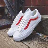 在飛比找Yahoo!奇摩拍賣優惠-【正品】VANS STYLE 36 白底紅線  GD款同款 