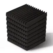 NNEDSZ 40pcs Studio Acoustic Foam Sound Absorption Proofing Panels 30x30cm Black