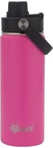 Cheeki Stainless Steel Bottle Adventure Insulated Magenta 600ml
