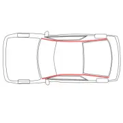 For Isuzu/Holden D-Max RC 2003 - '11 Lh Rh Roof Rubber Seal Weatherstrip Front