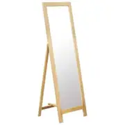 Freestanding Mirror 48x46.5x150 cm Solid Oak Wood