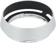 Haoge LH-FJ35S Bayonet Round Metal Lens Hood Shade for Fujifilm Fuji Fujinon XF 35mm F2 R WR XF35mmF2, XF 23mm F2 R WR XF23mmF2 and XC 35mm F2 XC35mmF2 Lens replace LH-XF35-2 Silver