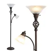 Torchiere Floor Lamp for Living Room LED Standing Reading Light for Bedroom w...
