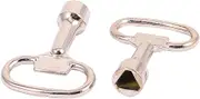uxcell Cabinet Triangle Socket Spanner Key T Shape 2pcs for 8mm Triangular Panel Lock