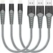 Lightning Cable [3Pack, 0.3M] Short Iphone Charger Cable Apple Mfi Certified Iph