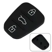 Replacement Key Button Cover For Hyundai I10 I20 I30 3 Buttons 1* Black