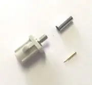 5 pc FAKRA SMB Male Plug White Code B Automotive RF Coax Connector RG174 LMR100
