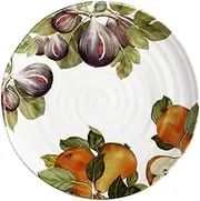 Ceramica Cuore Frutti 39cm Round Serving/Platter Servingware Plate Fig Pear