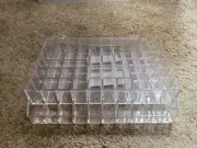 Acrylic Display 70 Compartment Cosmetic Display Lipstick Perfume Hanging
