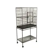 YES4PETS 161 cm Bird Cage Parrot Aviary Pet Stand-alone Budgie Perch Castor