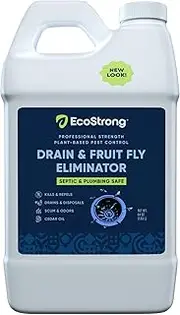 Fruit Fly Drain Treatment | Drain Fly Eliminator | All-Natural, Eliminates Gnats, Sewer Flies and More - Works in All Drains - 64 Fl Oz