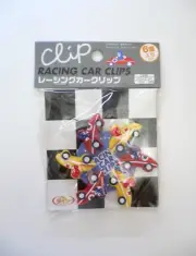 Racing Cars Mini Paper Clip Set of 6 Scrapbooking Organizer BN