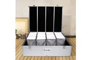 Embellir CD Case DVD Cases Storage Box 1000 Discs Aluminium Case DVD Folders
