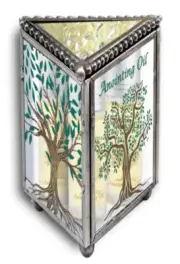 Tree of Life Anointing Oil Glass Box Frankincense, Myrrh, Rose of Sharon