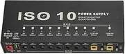 Guitar Pedal Power Supply, 10 Isolated Output Pedalboard Power Supply, Effect Pedal Power Supply with USB Output for 9V 12V 18V Effect Pedals (AU Plug)