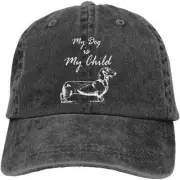 Vintage Baseball Cap Unisex Dachshund My Dog is My Child Baseball Hats Classic