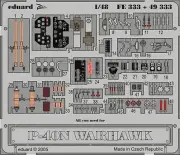 Eduard 1/48 Curtiss P-40N Warhawk Colour PE Detail Set Vol.2 for Hasegawa