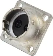 DC 60V 20A Power Connector, 2 Pin Electrical Cord Connector with Flange Base for 12-14AWG Wiring Projects, Industrial