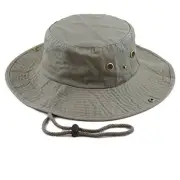 Cotton Stone-Washed Safari Wide Brim Foldable Small-Medium 2. Cotton - Olive