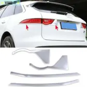 Chrome Rear Light Tail Lamp Eyebrow Strip Cover Trim For Jaguar F-PACE 2016-2019 (for: Jaguar)