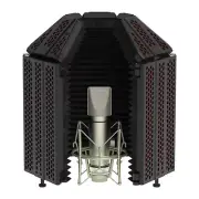 Recording Microphone Isolation Shield High Density Absorbent Foam to Filter Voca