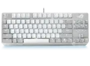 ASUS ROG STRIX SCOPE NX TKL Moonlight White Red Switch Wired Mechanical RGB gaming keyboard for FPS games, ROG NX switches, Aluminum frame, Aura Sync