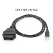 16Pin OBD2 To USB Port Adapter Cable Connector Diagnostic Tool