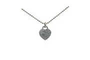 Pre Loved Tiffany & Co Return To Tiffany Heart Tag Necklace - Silver