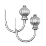 Pumpkin Curtain Holdback Drapery Tieback Hooks (Set of 2)