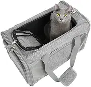 Pet Travel Carrier | Foldable Travel Cat Carrier | Breathable Kitten Carry Backpack Pet Supply for Shopping Home Camping Outdoor Porch Going Out Beach Hiking Picnics Park Car