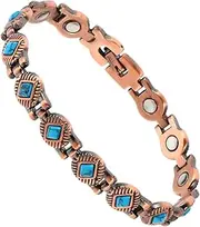 Yardenfun Magnetic Copper Therapy Bracelet for Men Aging Fashion Accessory Reduces Fatigue and Muscle Tension Improves for Long Hours at Computer