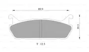 Bosch Rear Brake Pads for Daihatsu Applause 1.6L Petrol HDE 1989 - 1997