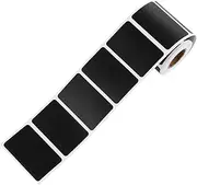 HONMEET 300 Pcs/roll Vinyl Chalkboard Sticker Labels Rectangular Removable Board Labels for Kitchen Office Home Waterproof