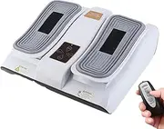 Foot Massager, Circulation Machine for Feet and Legs, Electric Foot Massager with Speed Regulation Function, Removable Silicone Feet, Remote Control, for Improved Circulation