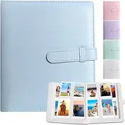 Photo Album,256 Pockets Polaroid Instax Photo Album for Fujifilm Instax 7S 8 9 11 25 70 Mini Camera,H HOME-MART Fujifilm Polaroid Snap,SocialMatic Instant Cameras (Blue)