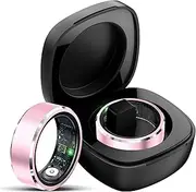 CNBRO Smart Ring for Women Health Tracker Rings Heart Rate Sleep Monitor Remote Control for TikTok Photo Control Step Counter Pedometer Fitness Tracker Pink Rings for Ladies