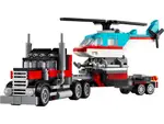 [LEGO] Flatbed Truck with Helicopter