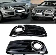 1/2 Pcs Car Front Left Right Bumper Fog Light Lamp Grill Compatible For Q5 2013 2014 2015 2016 8R0807682J 8R0 807681M(1 pair)