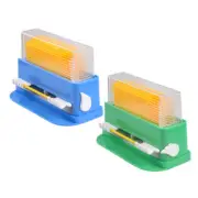2x Dental Dispenser Applicator Microfiber Micro Brush Tips Cotton Swabs Holder