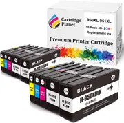 10 Pack (4BK,2C,2M,2Y) Compatible Ink for HP 950XL 951XL for HP Officejet PRO 251dw PRO 276dw Pro 8100 N811 Pro 8100 N811a Pro 8600 N911a Pro 8600 Plus N911g Pro 8610 Pro 8620 Pro 8630