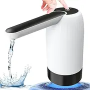 Automatic 5 Gallon Water Jug Dispenser – USB Charging, Portable Electric Mini Water Pump for Kitchen, Camping and Office (White)